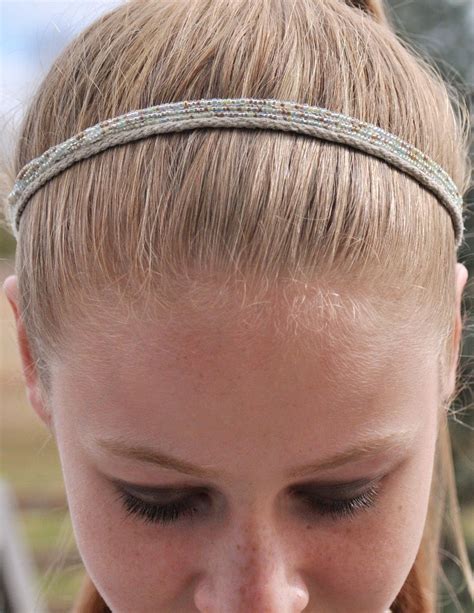 Glass Beaded Elastic Headband Can Be Dressed Up Or Down Etsy