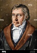 Georg wilhelm friedrich hegel portrait german philosopher hi-res stock ...