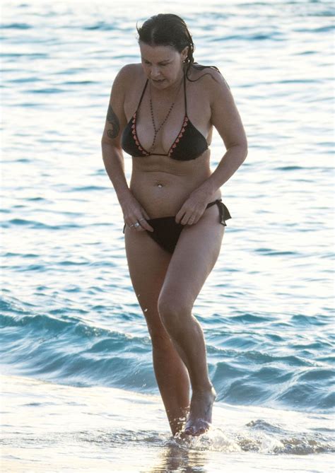 Julie Graham On The Beach In Barbados 12202019 • Celebmafia