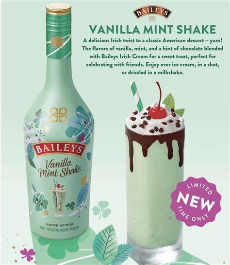 Baileys Just Released A Vanilla Mint Shake Liqueur That Can Be Poured
