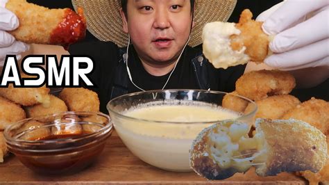 Asmr Macn Cheese Croquettes Mukbang Eating Sounds맥앤치즈 크로켓 먹방 이팅사운드 Youtube