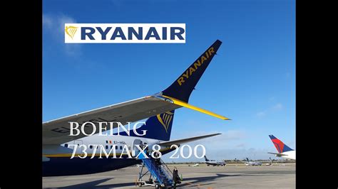 Ryanair 737 Max 8 200 Extra Emergency Exit Youtube
