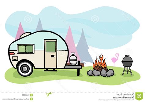 Download camping images and photos. Unique Travel Trailer Rv Camping Clip Art Cdr » Free ...