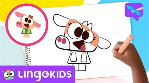 How To Draw Cowy The Cow 🐮 Art For Kids 🎨 Crafts By Lingokids Youtube