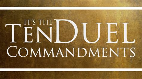 Ten Duel Commandments Lyric Video Youtube