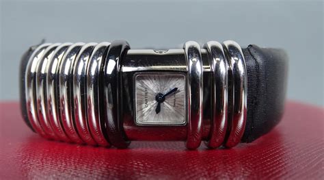 Bijou Montre Bracelet De Dame Cartier Déclaration En Acier Et Titane Réf 2611 N