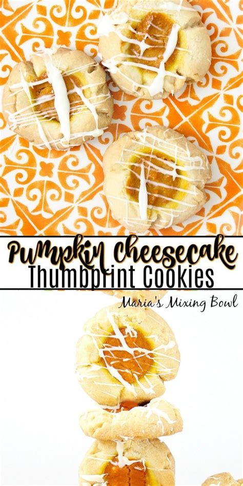 These Pumpkin Cheesecake Thumbprint Cookies Literally Melt In Your