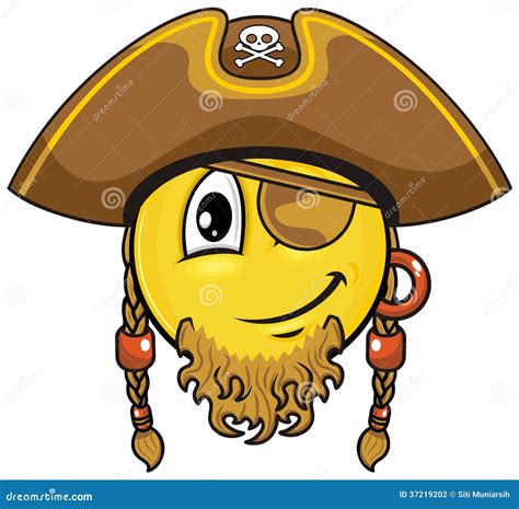 Pirate Smiley 03 Stock Vector Illustration Of Apparel 37219202