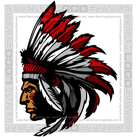 Indian Chief Clip Art Vector Format  Eps