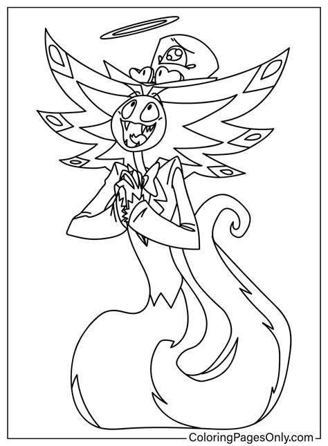 Images Hazbin Hotel Coloring Page Free Printable Coloring Pages