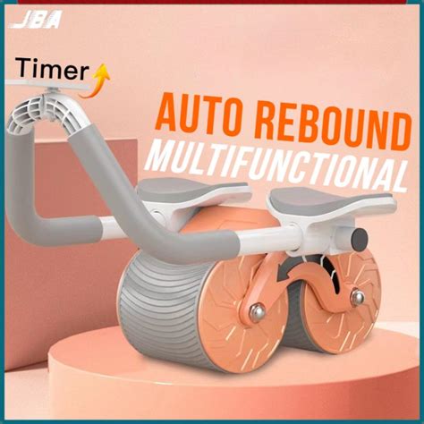 Jba Elbow Support Rebound Abdominal Wheel With Timer Auto Break Anti