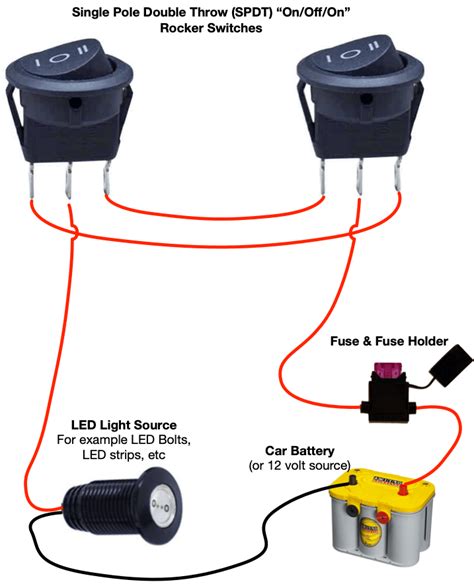 Led 12 Volt Dc Toggle Switch Wiring Diagram