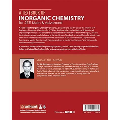 A Textbook Of Inorganic Chemistry For Jee Main And Advanced 2020