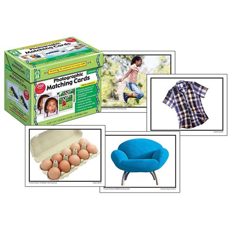 Carson Dellosa Gr Pk K Photographic Matching Learning Cards 845048
