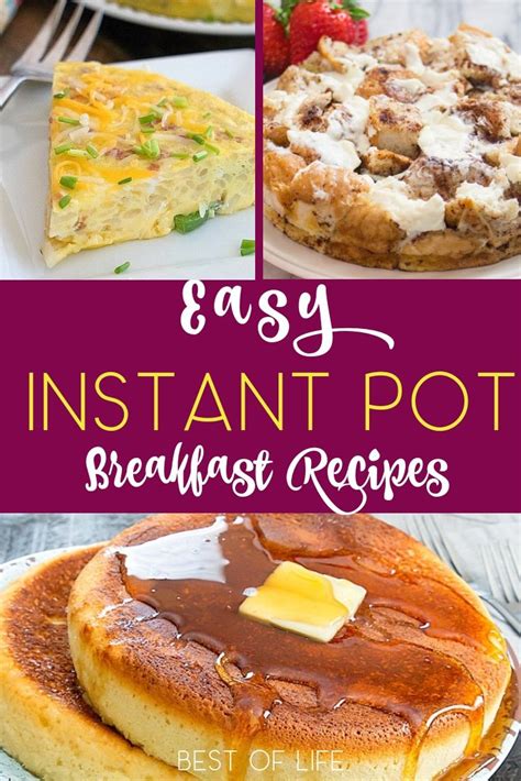 easy instant pot breakfast recipes recipes breakfast recipes easy instapot recipes