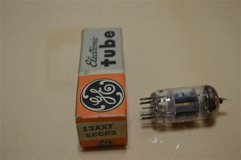 Ge 12ax7eec83 Electronic Tube New Old Stock In Original Container Ebay