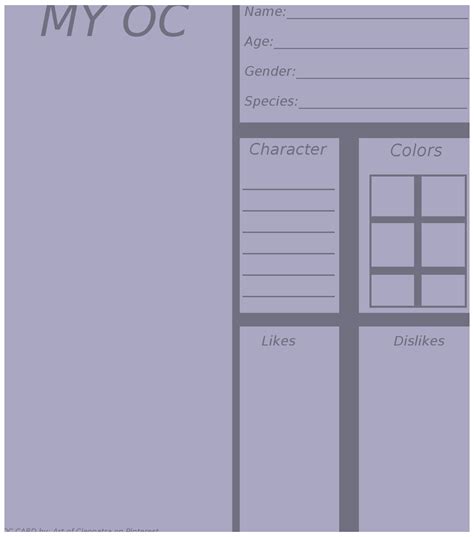 Pin By Anastasia Toma On How To Draw In 2021 Character Sheet Template
