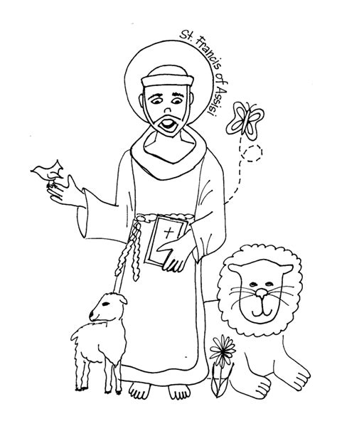 Coloring pages, saint coloring pages. Free St Francis Of Assisi Coloring Pages, Download Free ...