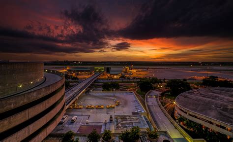 Sunset At Tampa International Airport Oc Hdr