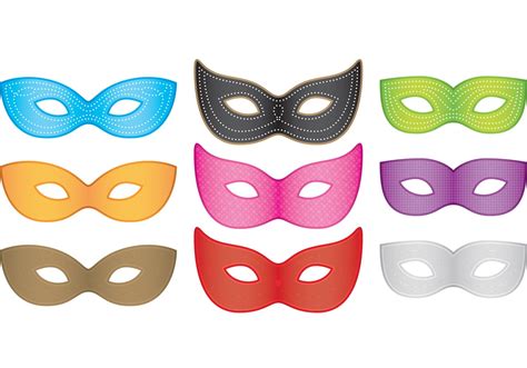 Mardi Gras Masks Vectors Download Free Vector Art Stock Graphics