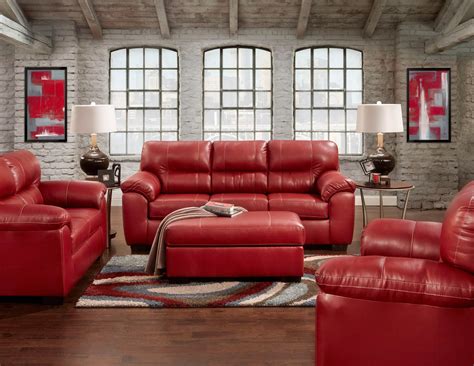 Related:modern leather sectional sofa large sectional sofa. Austin Red Sofa and Loveseat | Leather Living Room Sets