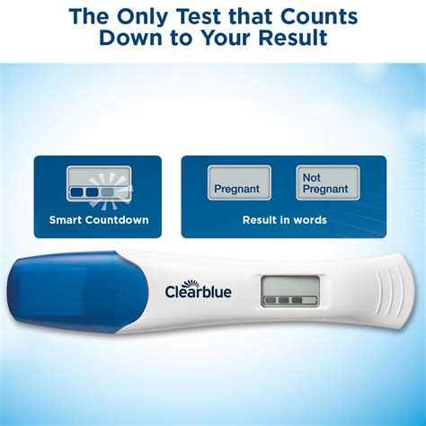 Clearblue Test That Counts Down To Results Accurate Digital Pregnancy
