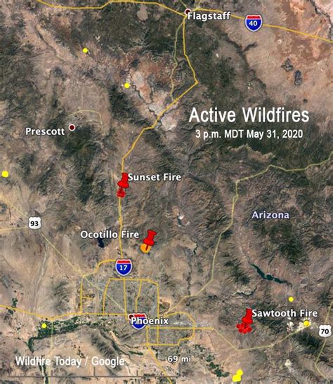 Active Wildfires Arizona May 31 2020 Wildfire Today