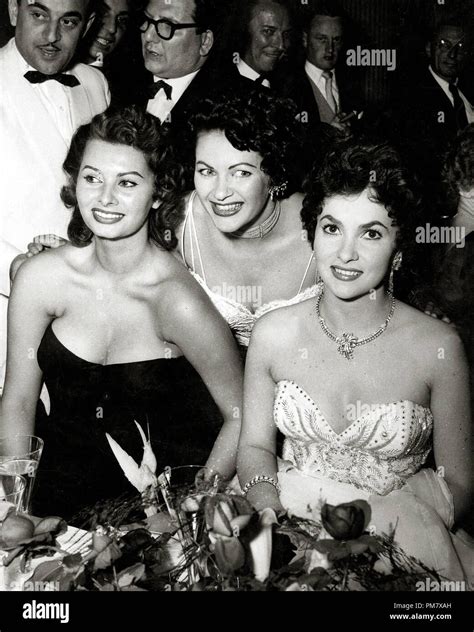 Download This Stock Image Sophia Loren Yvonne De Carlo And Gina Lollobrigida Circa File