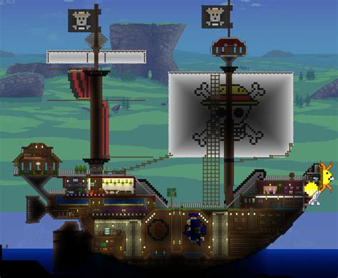 Thousand Sunny from my Terraria/One Piece build : OnePiece