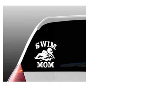 Swim Mom Dad or Grandparent Car Window Decal | Etsy | Car window decals, Car window, Swim mom