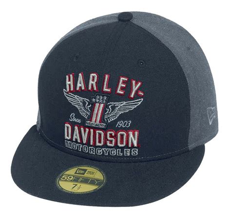 Harley Davidson Men S Fifty Xlcap Hat Colorblock Black Grey
