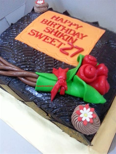 Sweet Creations Sweet 27 Birthday Cake