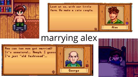 Marrying Alex In Stardew Valley Youtube
