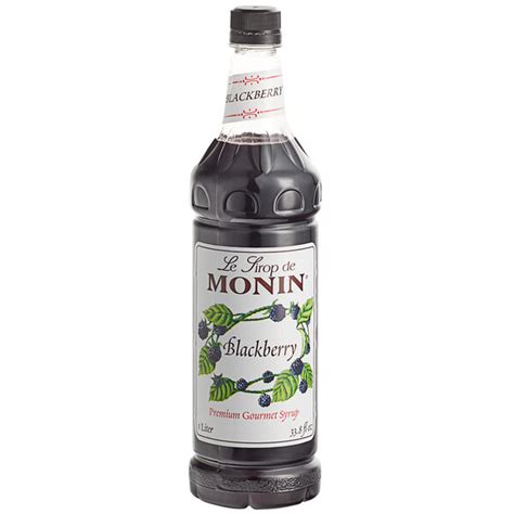 Monin Premium Blackberry Flavoring Fruit Syrup 1 Liter