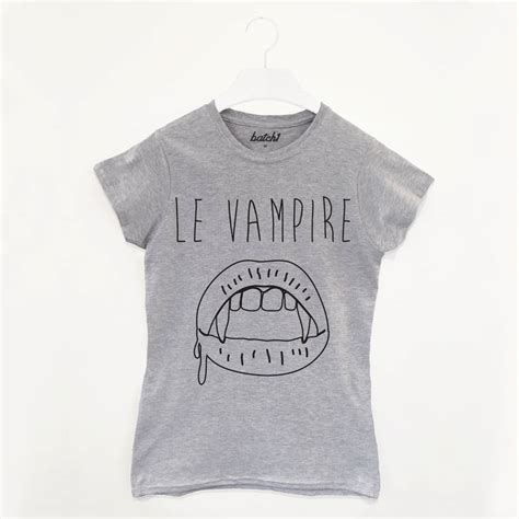 Le Vampire Womens Halloween T Shirt By Batch1
