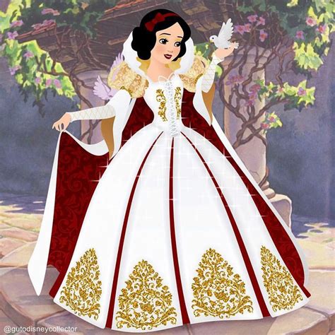 Snow White And Red Wedding Dress From Disneys Animated Film The