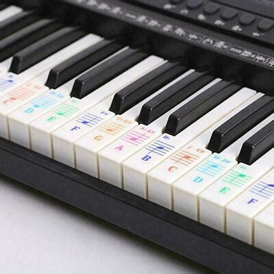 Spanisch teclado ‚tastatur', tecla, deutsch ‚taste', englisch keyboard), auch tastatur oder manual / pedal, bezeichnet eine reihe von tasten. Keyboard Noten Aufkleber Piano Sticker Klavier Aufkleber ...