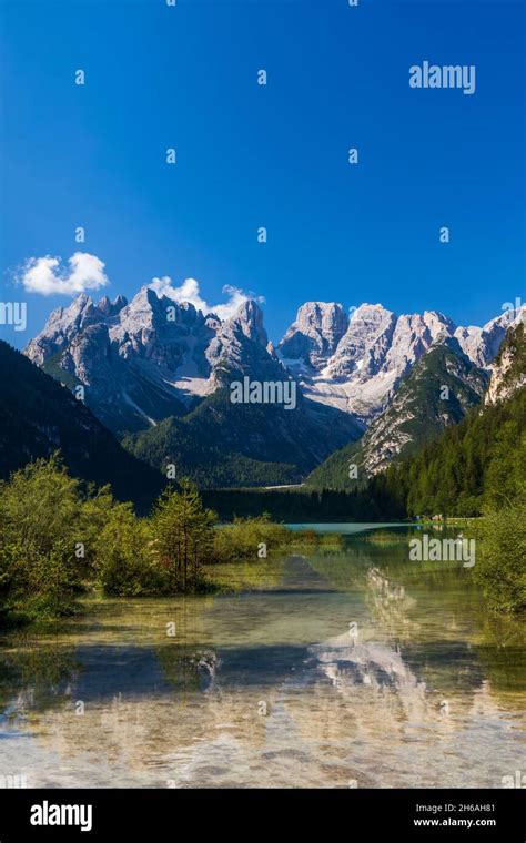 Lago Di Landro Dürrensee South Tyrol Italy Stock Photo Alamy
