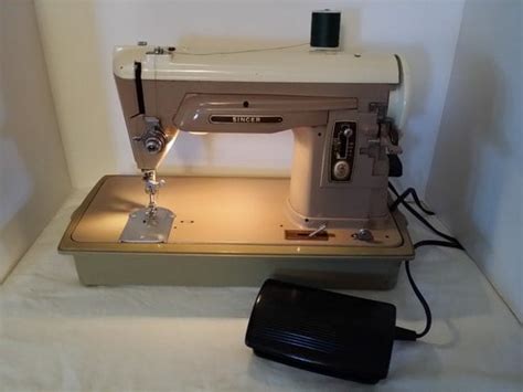 Vintage Singer 404 Slant O Matic Sewing Machine Heavy Duty