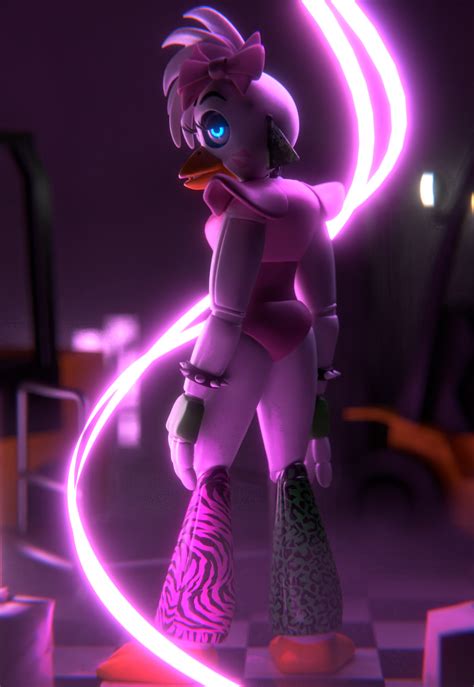 GLAMROCK CHICA POSTER Model By Me And Textures Too Render By Me R Fivenightsatfreddys