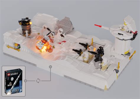 Still gotta find a place for the rogue one sets. LEGO MOC-18015 21309 - Hoth Diorama Playset (Star Wars 2018) | Rebrickable - Build with LEGO