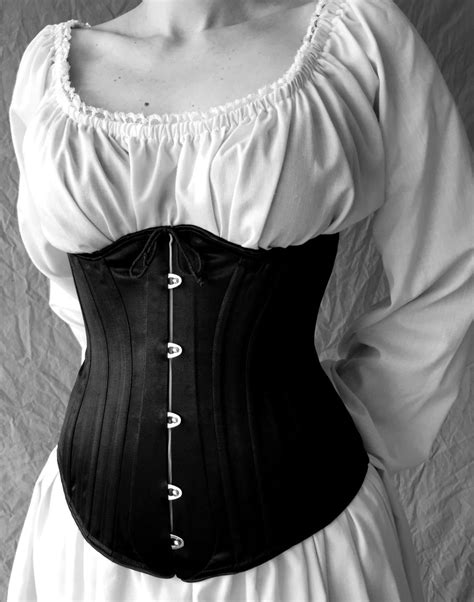 underbust victorian corset c 1880 steel boned historical etsy méxico