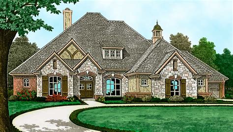 French Country House Plan With 10 High Ceilings 48564fm