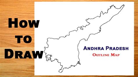 How To Draw Map Of Andhra Pradesh Outline Map Drawing YouTube