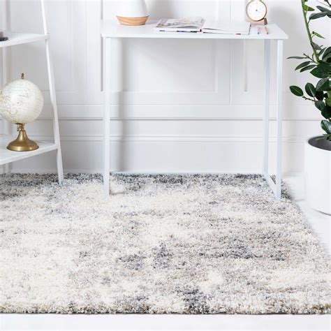 Pebble Gray 5 X 5 Soft Touch Shag Square Rug