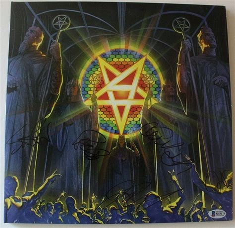 Anthrax Group Signed For All Kings New Album Wbeckett Coa Loa