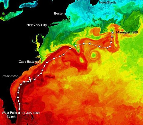 Gulf Stream Map History Of The Gulfstream This Means That It Is A