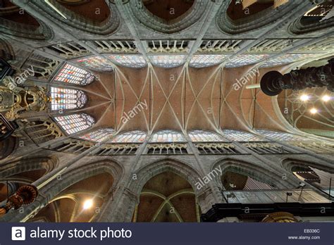 Interior Ceiling With Rib Vault In The Choir Area Roman Catholic St