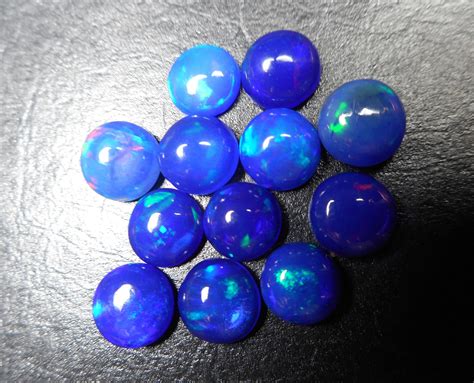 Blue Opal 3 Mm 4 Mm 5 Mm 6 Mm Aaa Ethiopian Opal Etsy