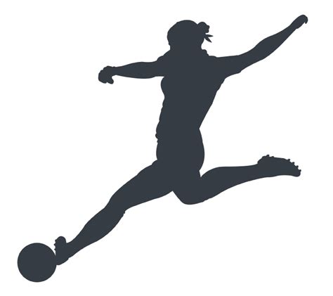 Female Soccer Silhouette